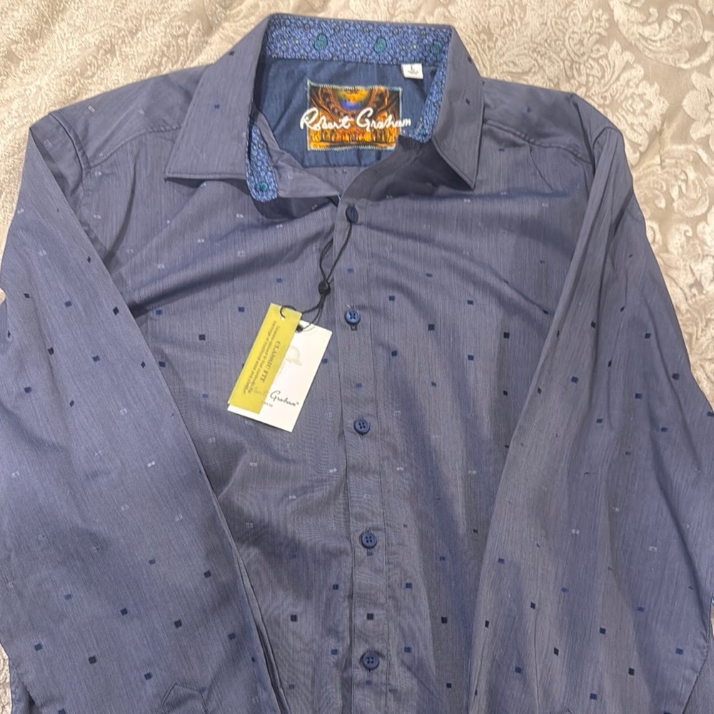Robert Graham Blue Men's Shirt